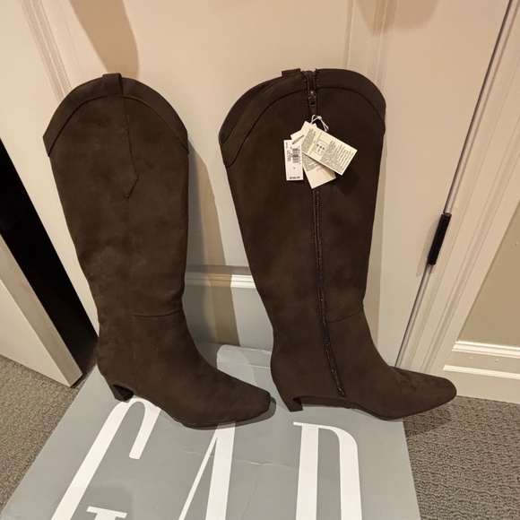 Chocolate brown ladies size 8 boots - Picture 4 of 4